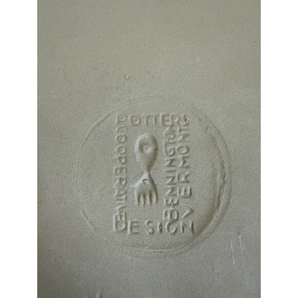 Vintage MCM Bennington Pottery David Gill Smiling Sun Tile Trivet - Picture 8 of 12